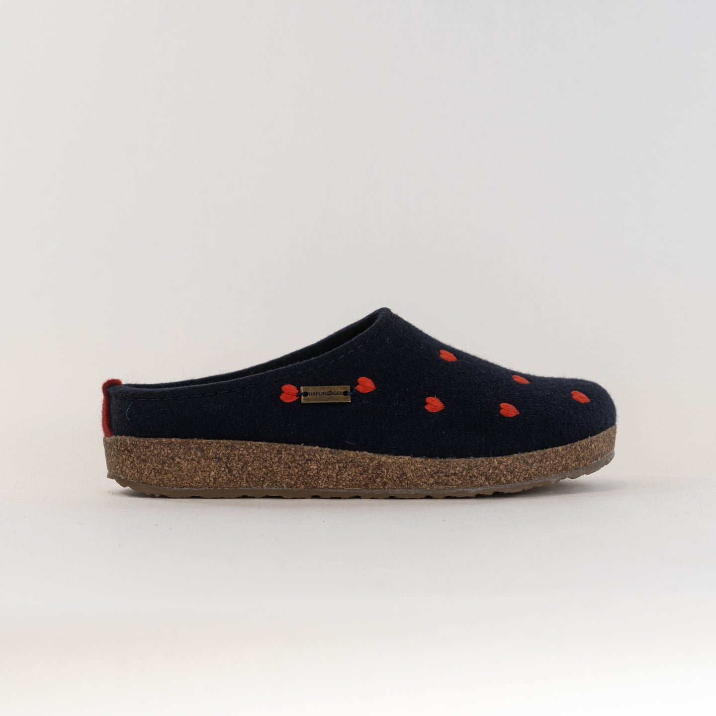Navy Haflinger Women's Cuoricini Comfort Clogs