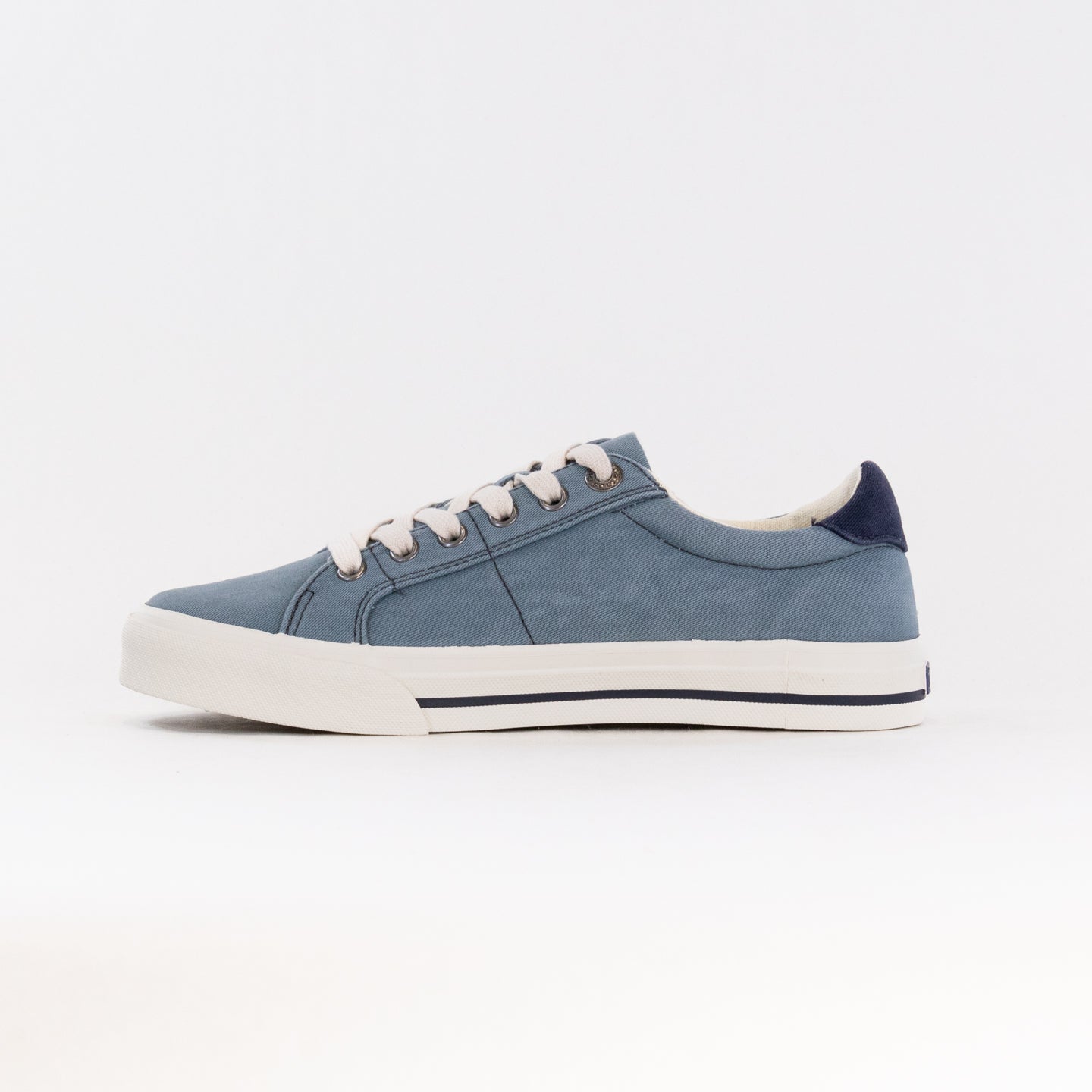 Taos Women's Stylish Z Soul Canvas Sneakers in Lake Blue/Navy Distressed Color
