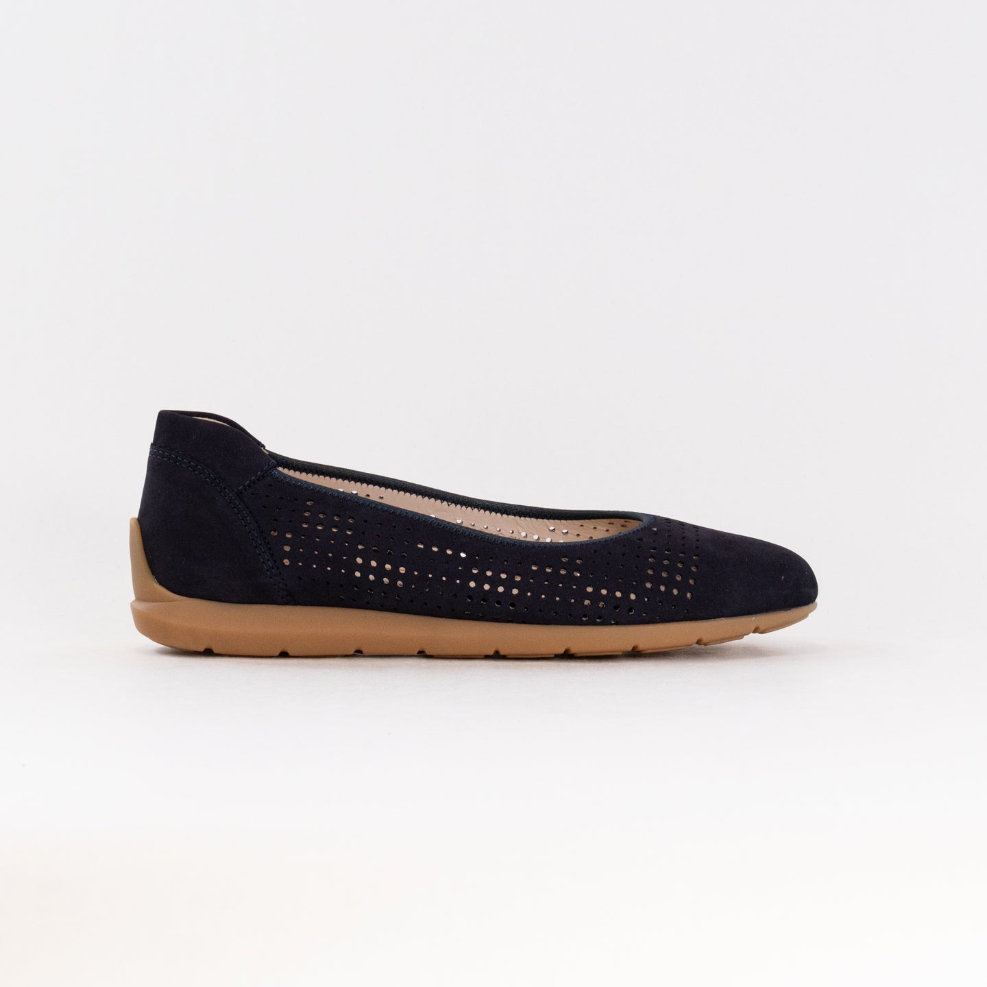 Navy Nubuck Women's Ara Sarah Performance Ballet Flats