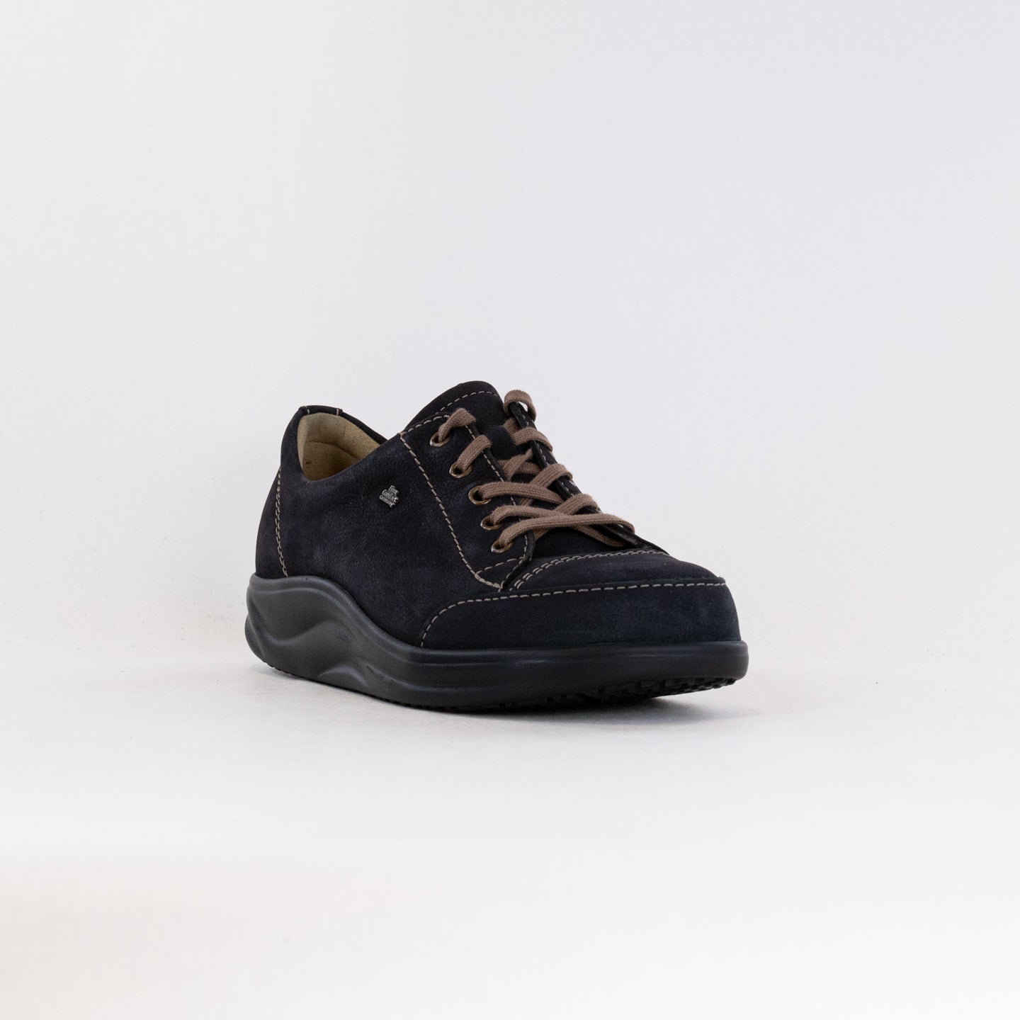 Finn Comfort Women's Ikebukuro Black Leather Lace - Up Comfortable Walking Shoes