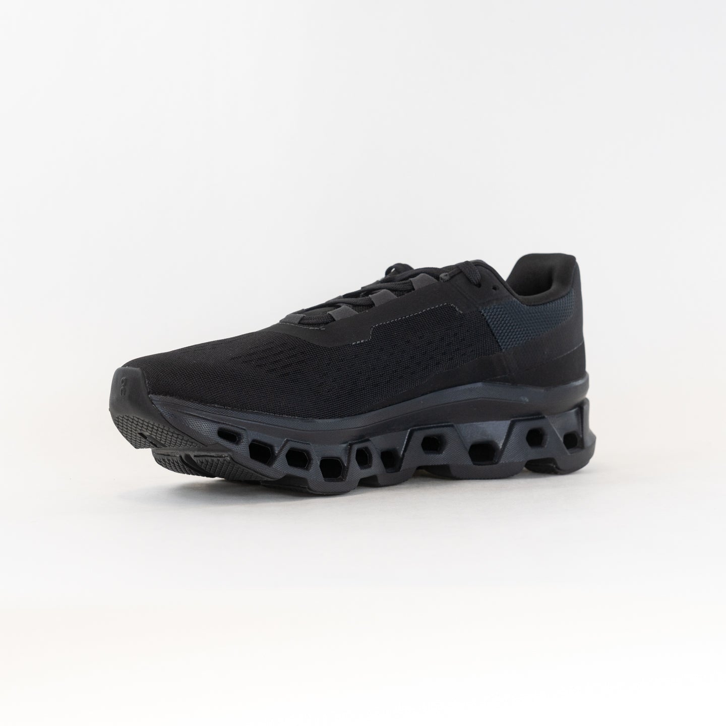 Men's On Cloudmonster Running Shoes - All Black Color