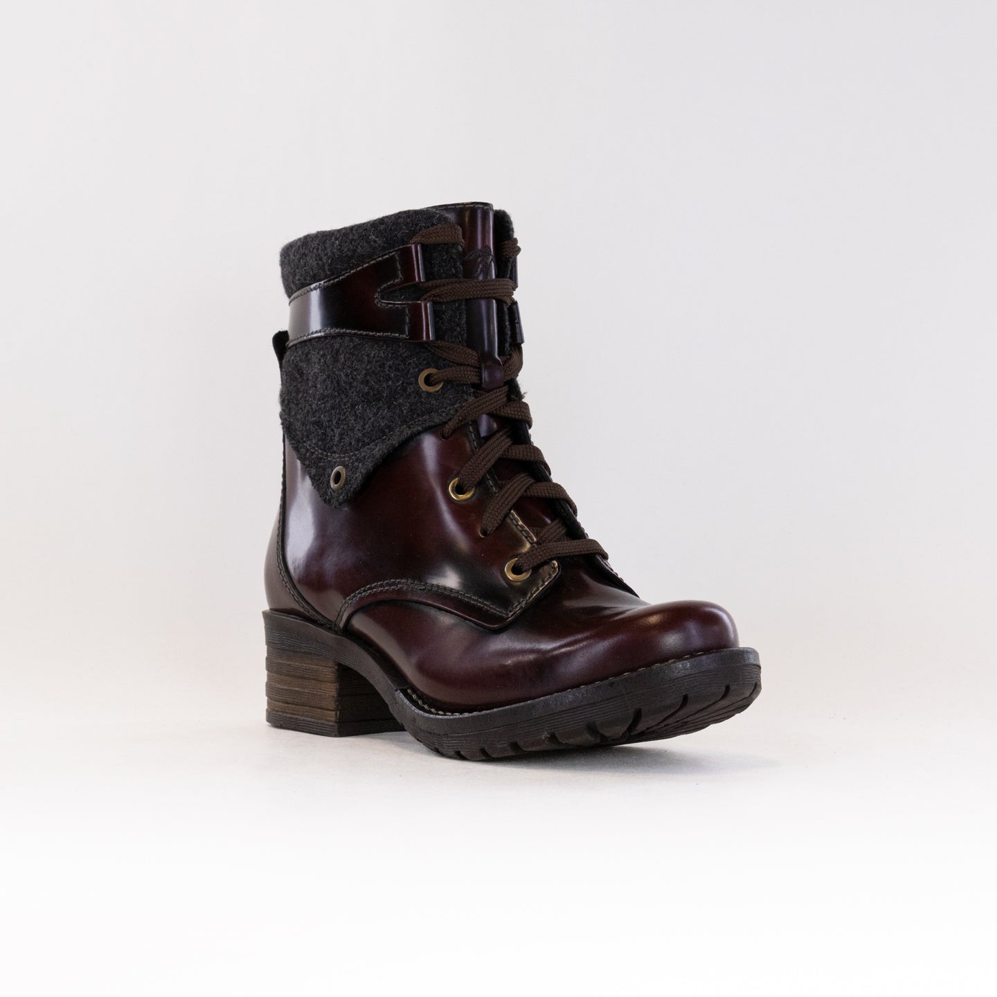 Women's Coffee Bean Dromedaris Kara Burel Stylish Short Padded Boots