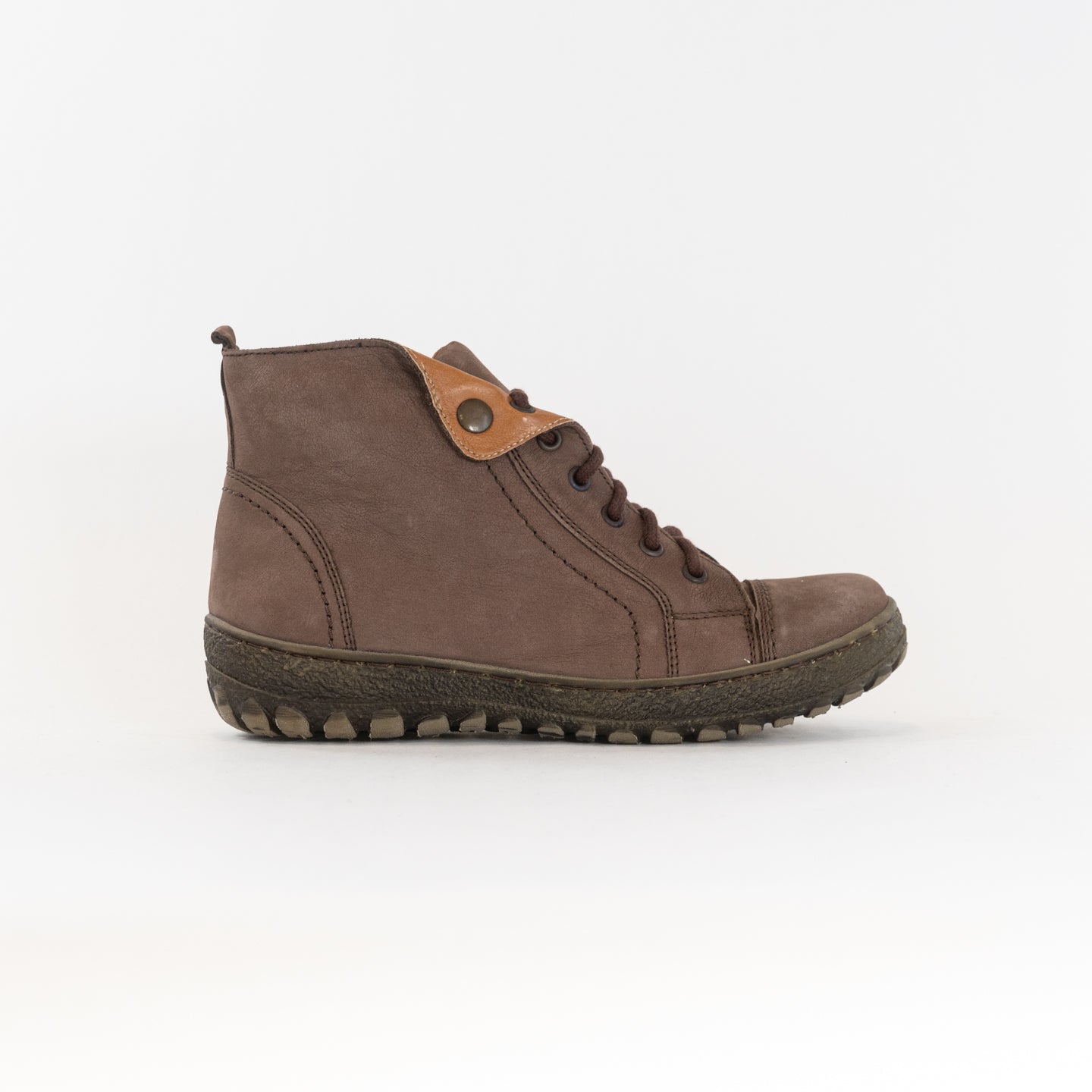 V-Italia 1041 Kiki Women's Brown High-Top Comfortable Walking Shoes