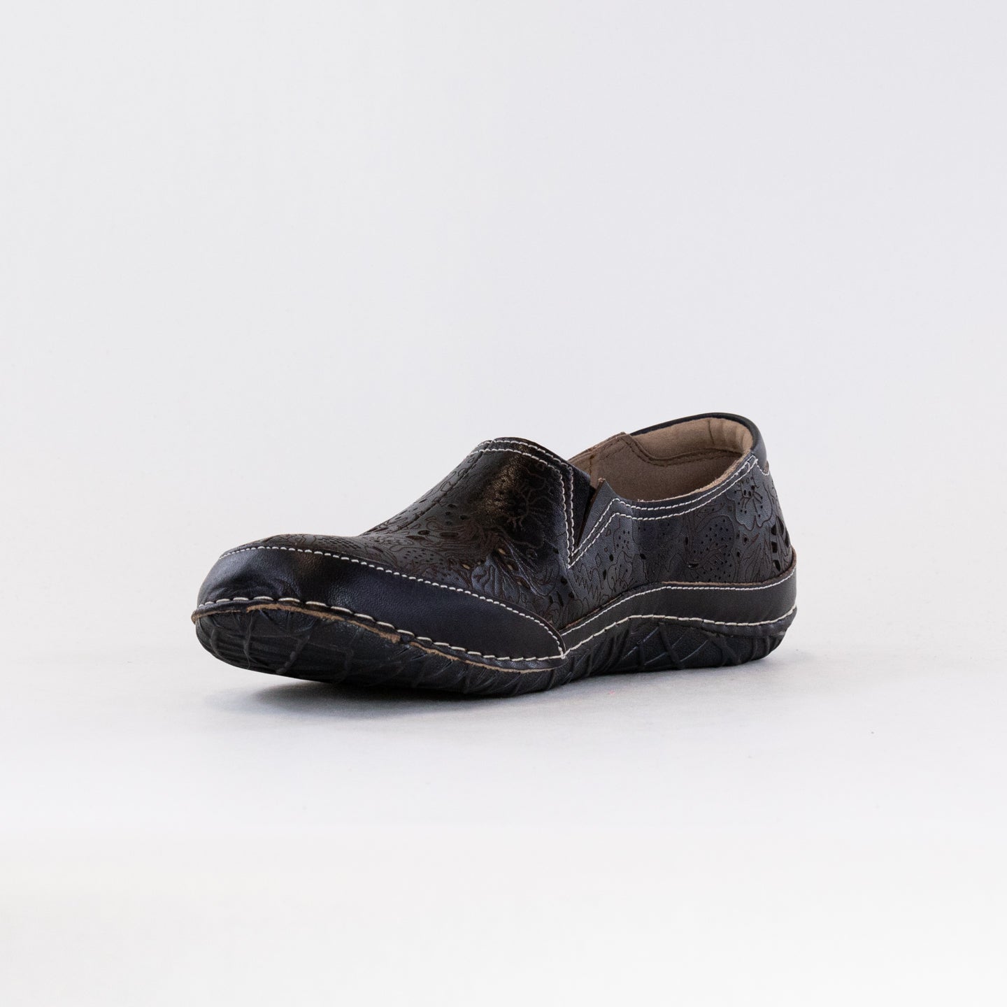 Spring Step L'Artiste Women's Stylish Black Libora Leather Loafers