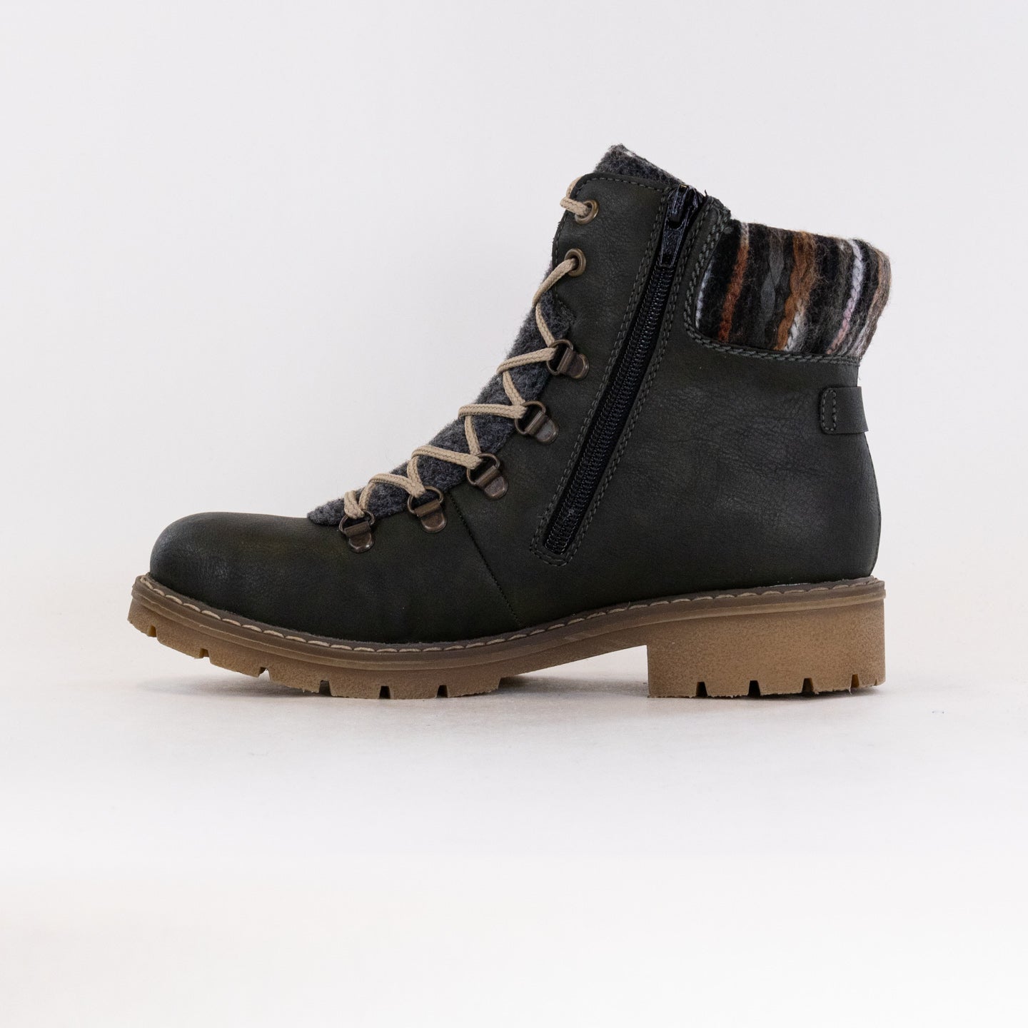 Rieker Y9131 Sabrina Women's Water - Resistant Lace - up Winter Boots in Green