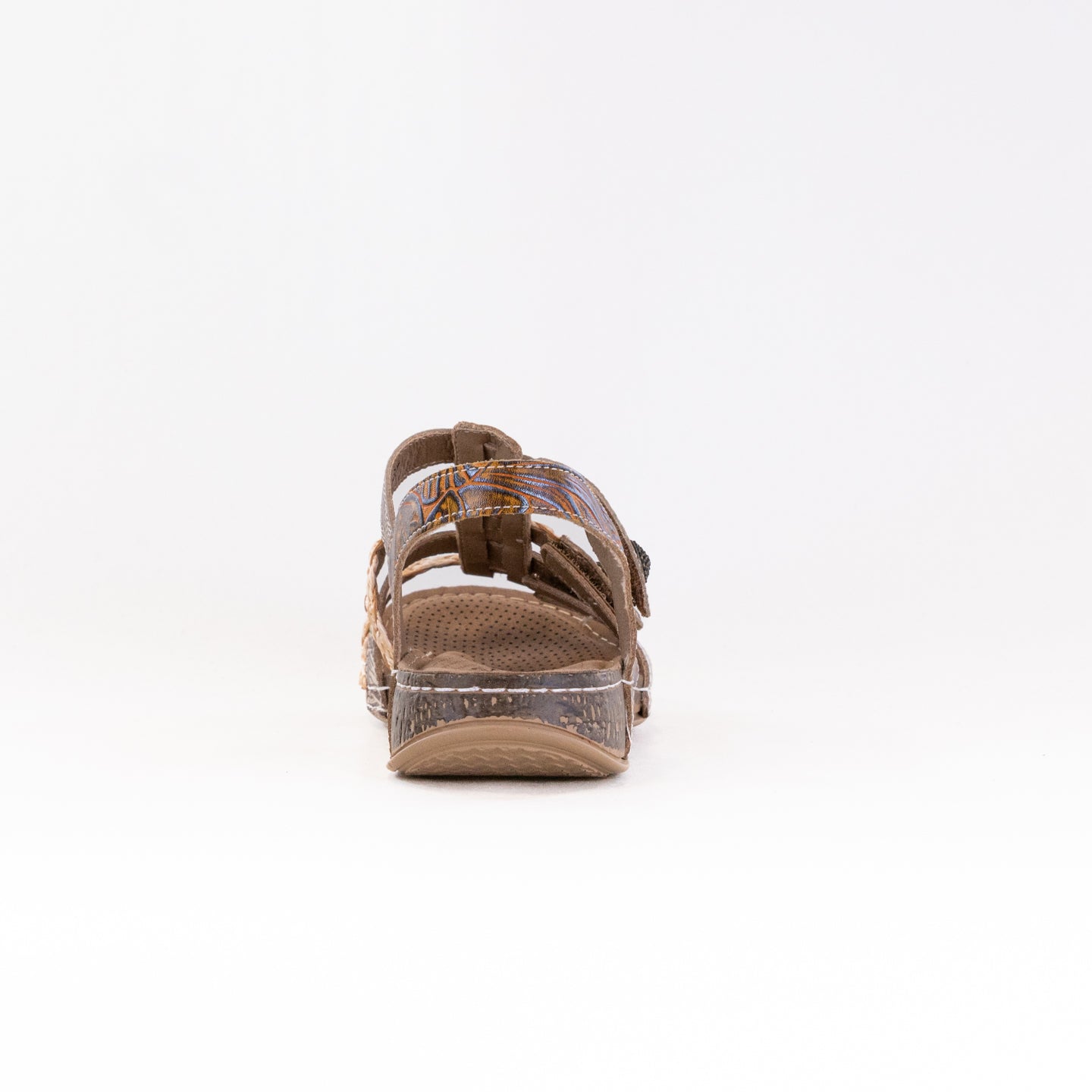Spring Step L'Artiste Women's Delila Sandals in Mango Multi Color
