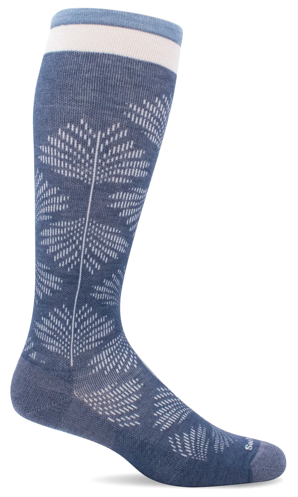 Sockwell Women's Wide Calf Fit Full Floral Socks with Moderate Graduated Compression
