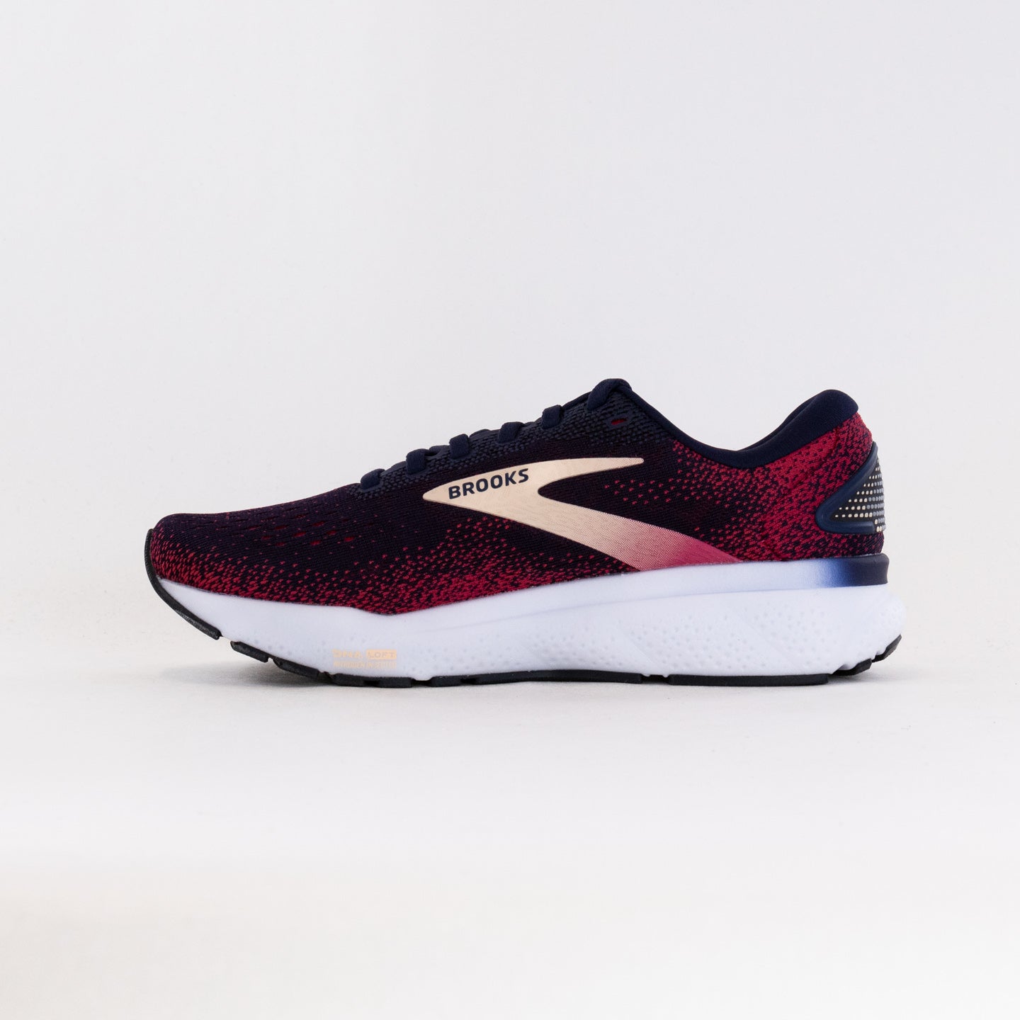 Women's Brooks Ghost 16 Running Shoes in Peacoat, Raspberry & Apricot