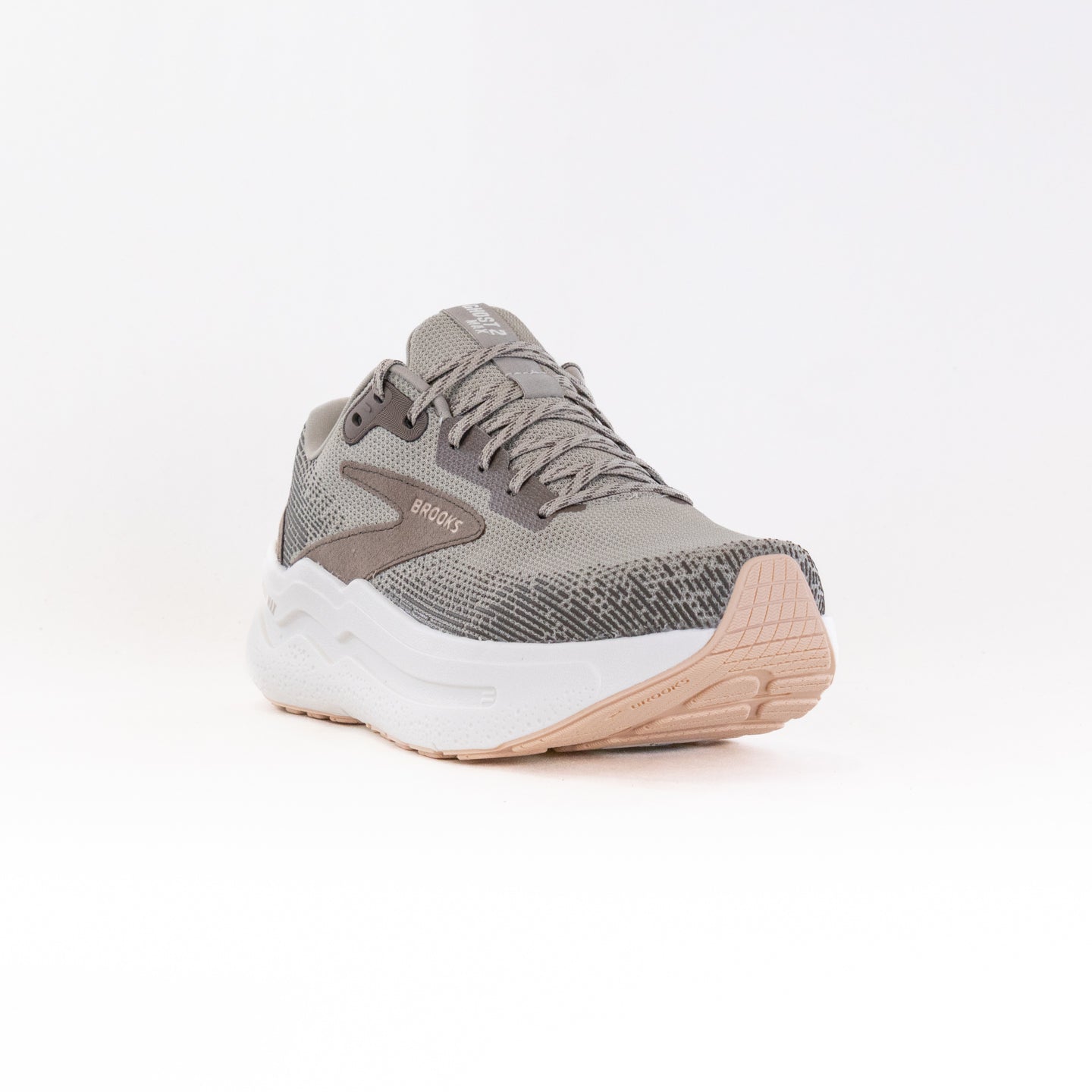 Men's Brooks Ghost Max 2 Road Running Shoes - London Fog/Falcon/Coconut