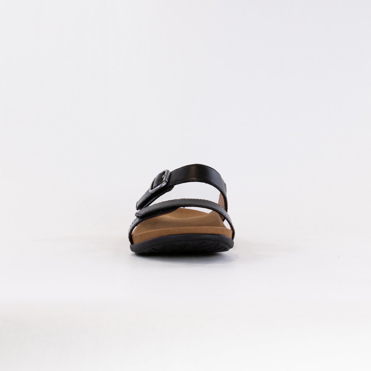 Dansko Women's Justine Black Calf Leather Comfort Slide Sandals