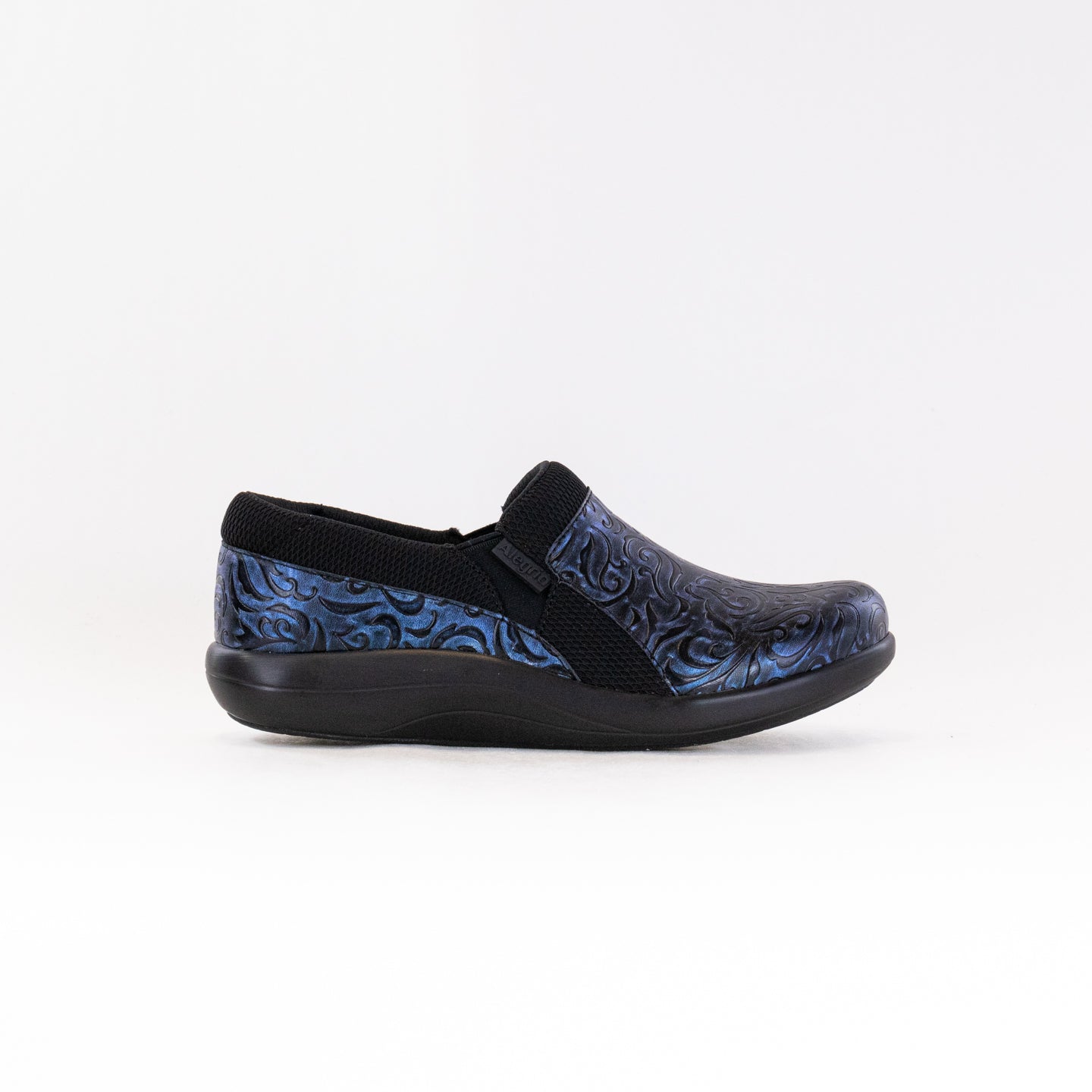 Women's Alegria Duette Slip-on Casual Vegan Shoes in Blue Steel Color