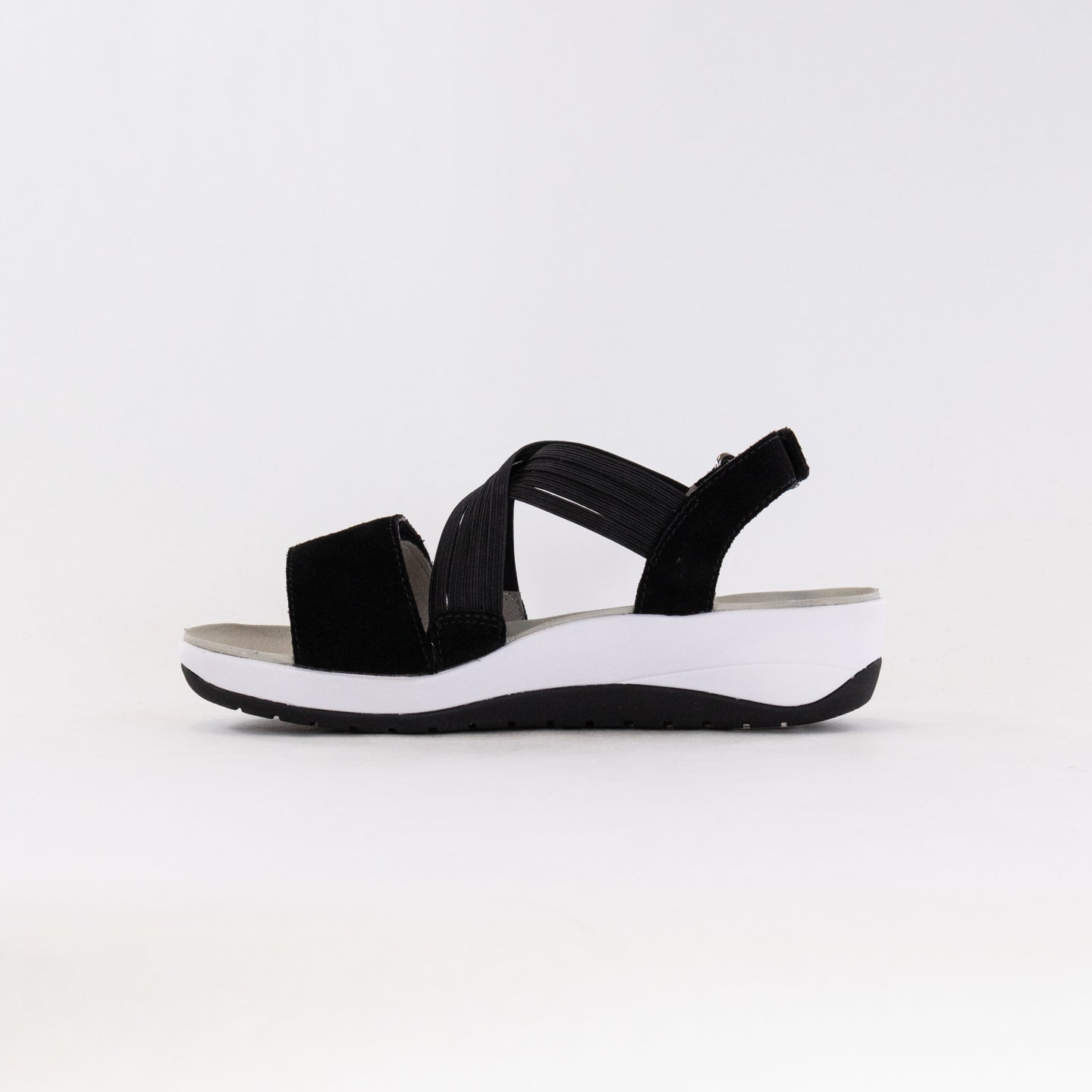 Women's Adjustable Schwarz Ara Niles Platform Sandals