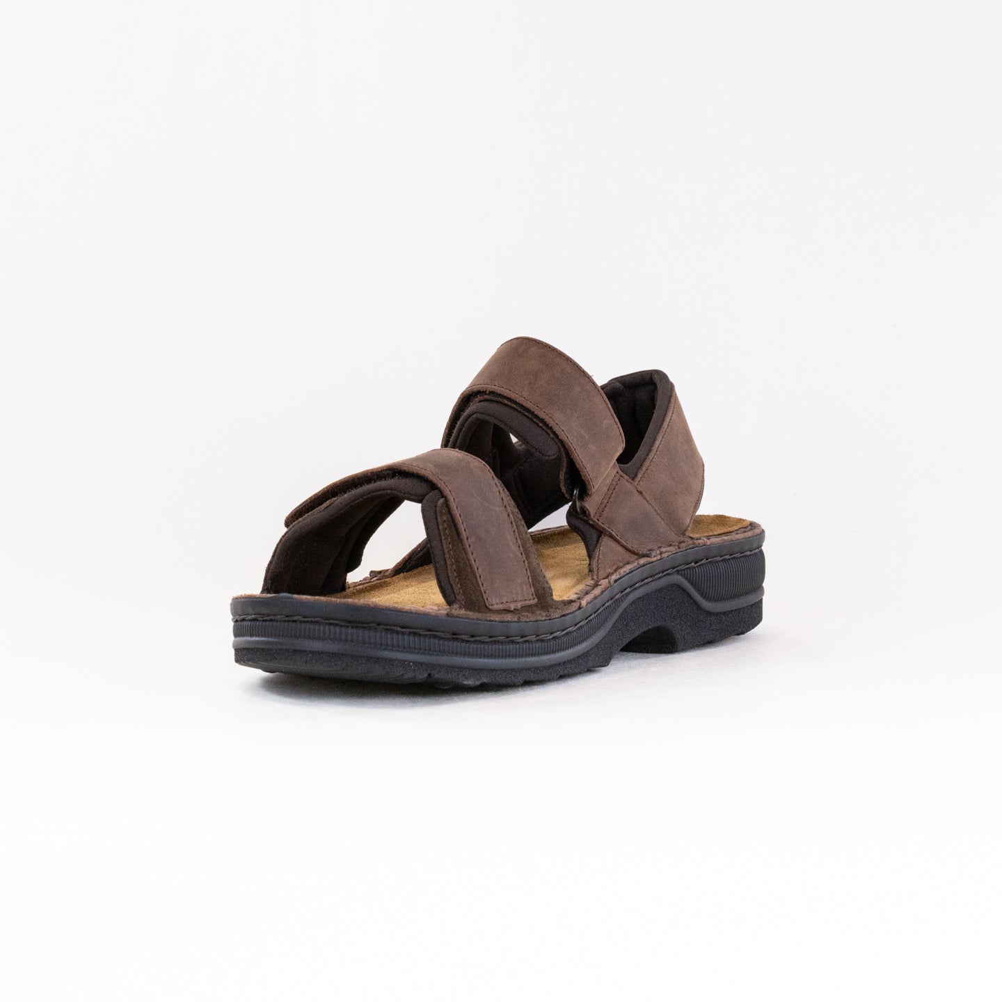 Naot Men's Arthur Crazy Horse Brown Adjustable Backstrap Sandals