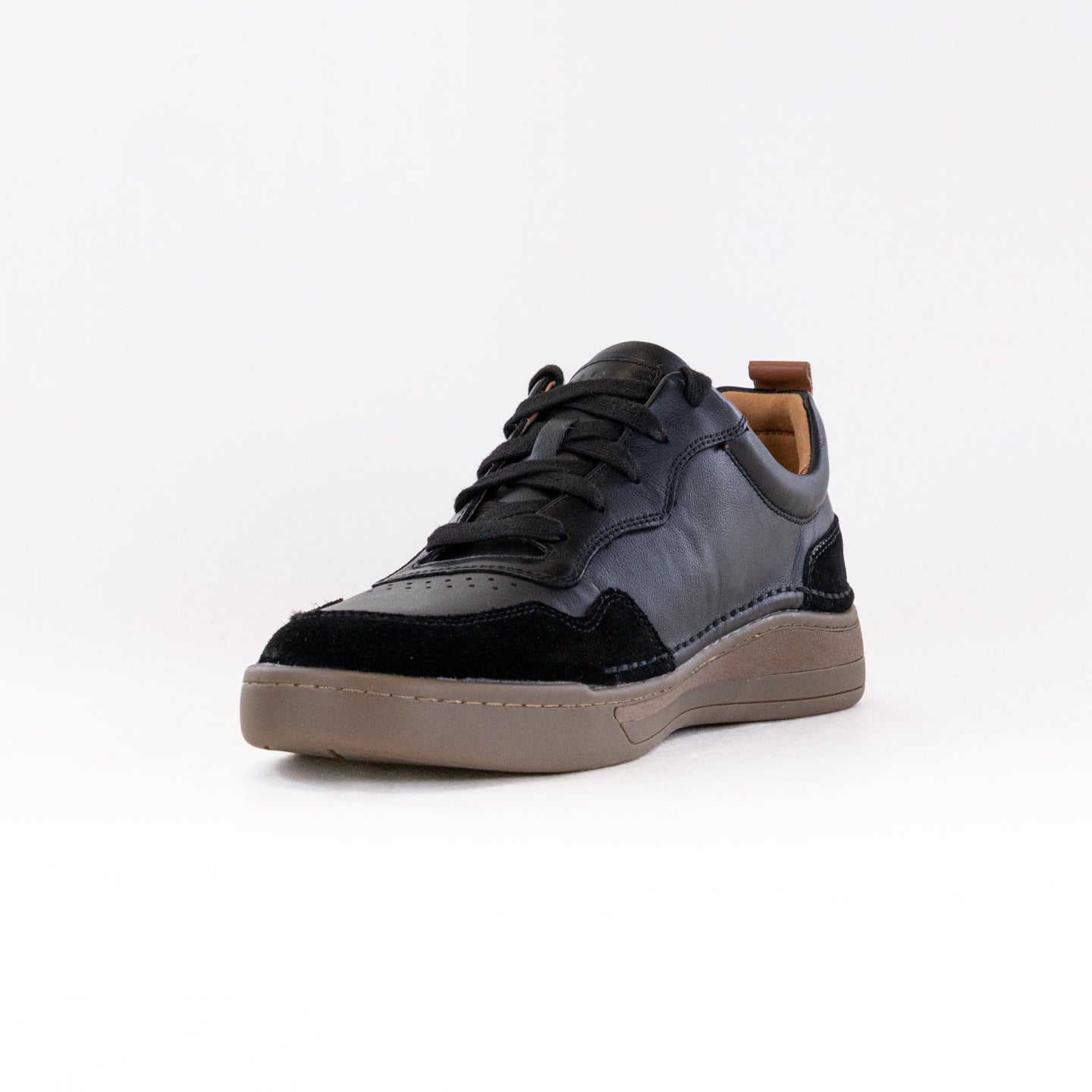 Josef Seibel Men's Cleve 01 Premium Leather Sneakers in Classic Black