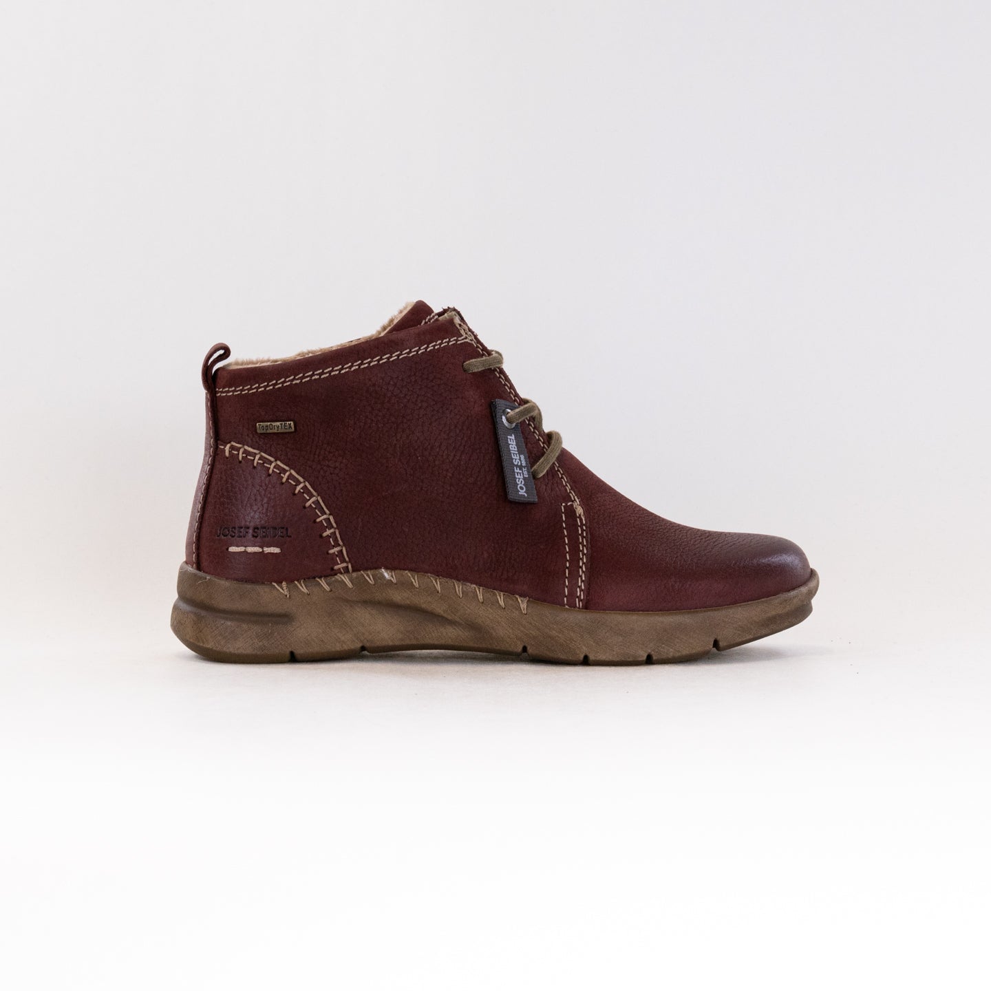 Josef Seibel Women's Waterproof Chukka Booties - Conny 56 in Bordeaux Color
