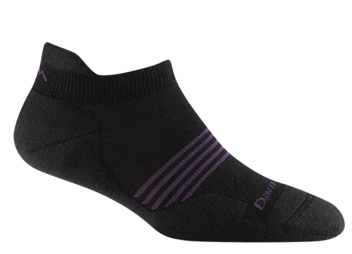 Darn Tough Women's Lightweight Black No Show Tab Running Socks