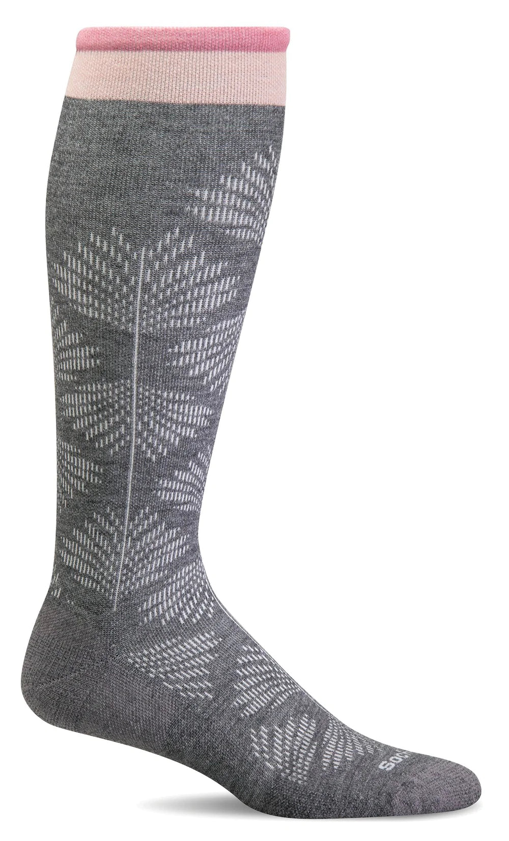Sockwell Women's Wide Calf Fit Full Floral Socks with Moderate Graduated Compression
