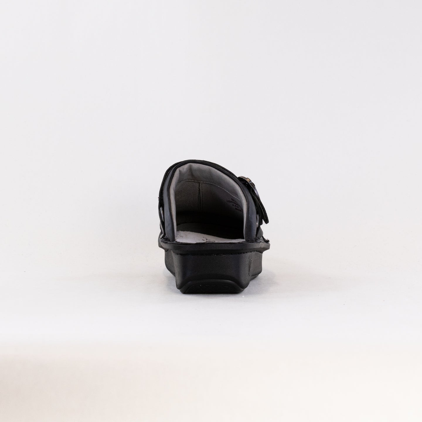 Women's Alegria Seville Clogs in Soft Oiled Black Leather
