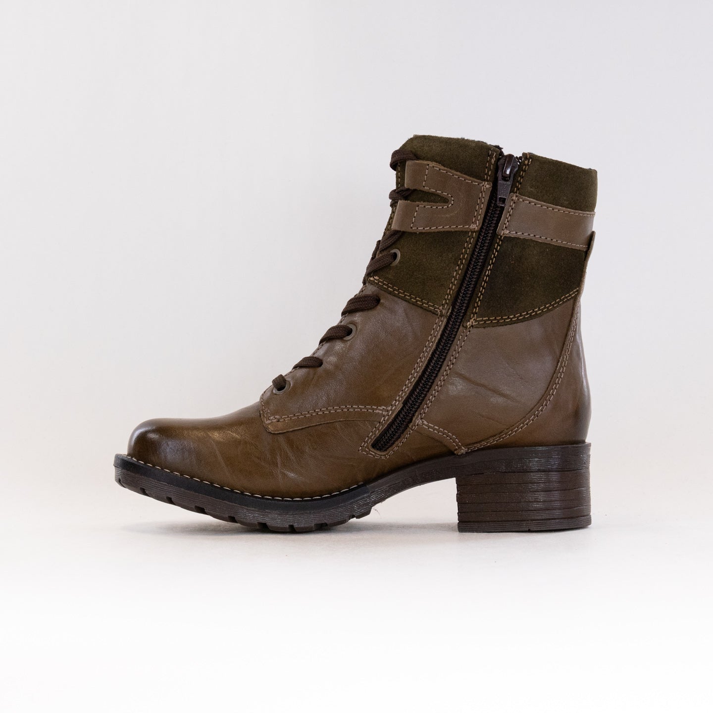 Women's Olive Dromedaris Kara Soft Suede Boots