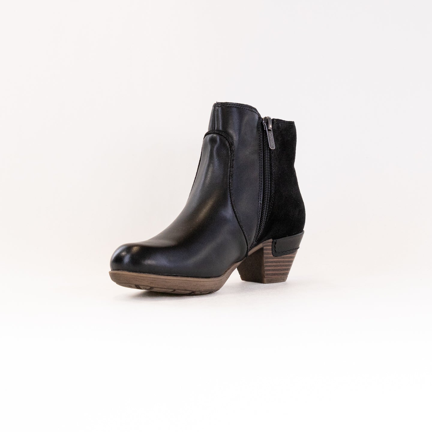 Women's Black Pikolinos Rotterdam Flexible Ankle Boots with Decorative Buckle