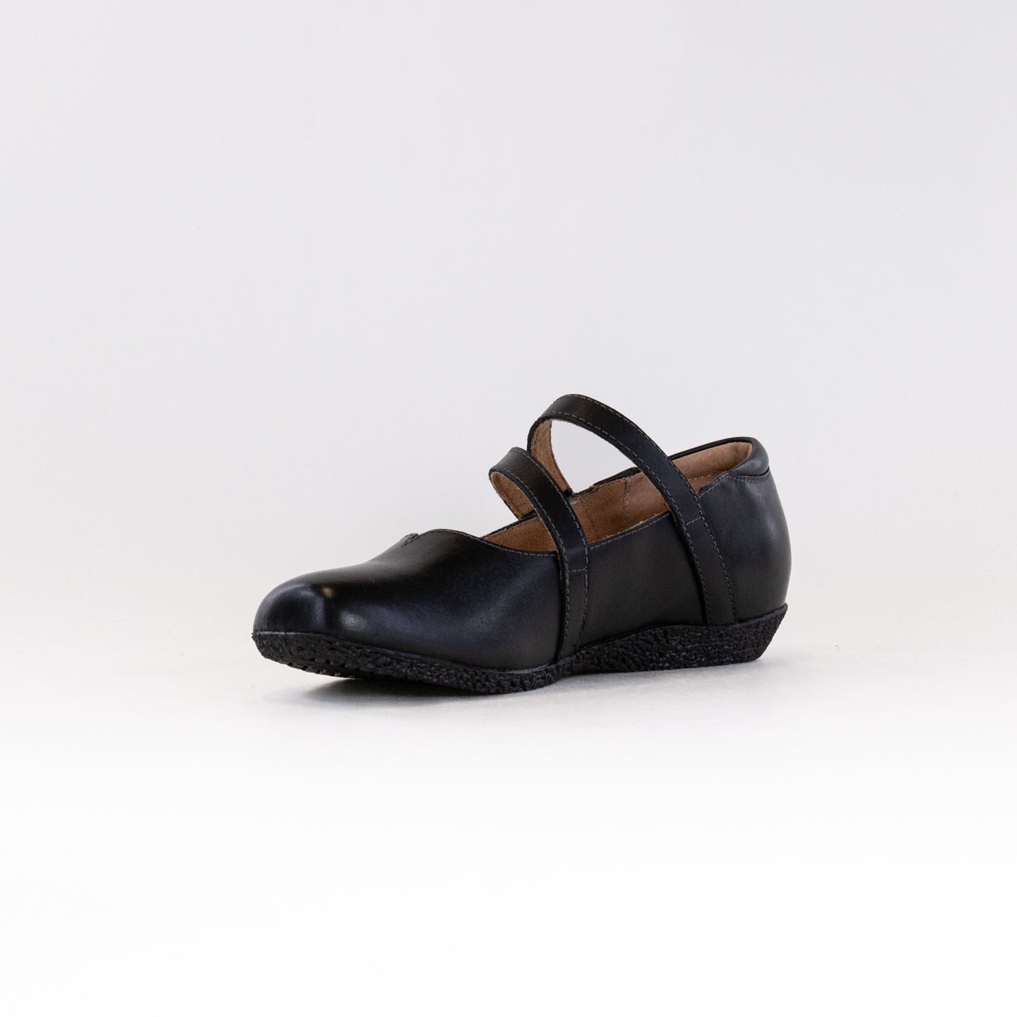 Stylish Women's Taos Black Banter Leather Flats with All-Day Support