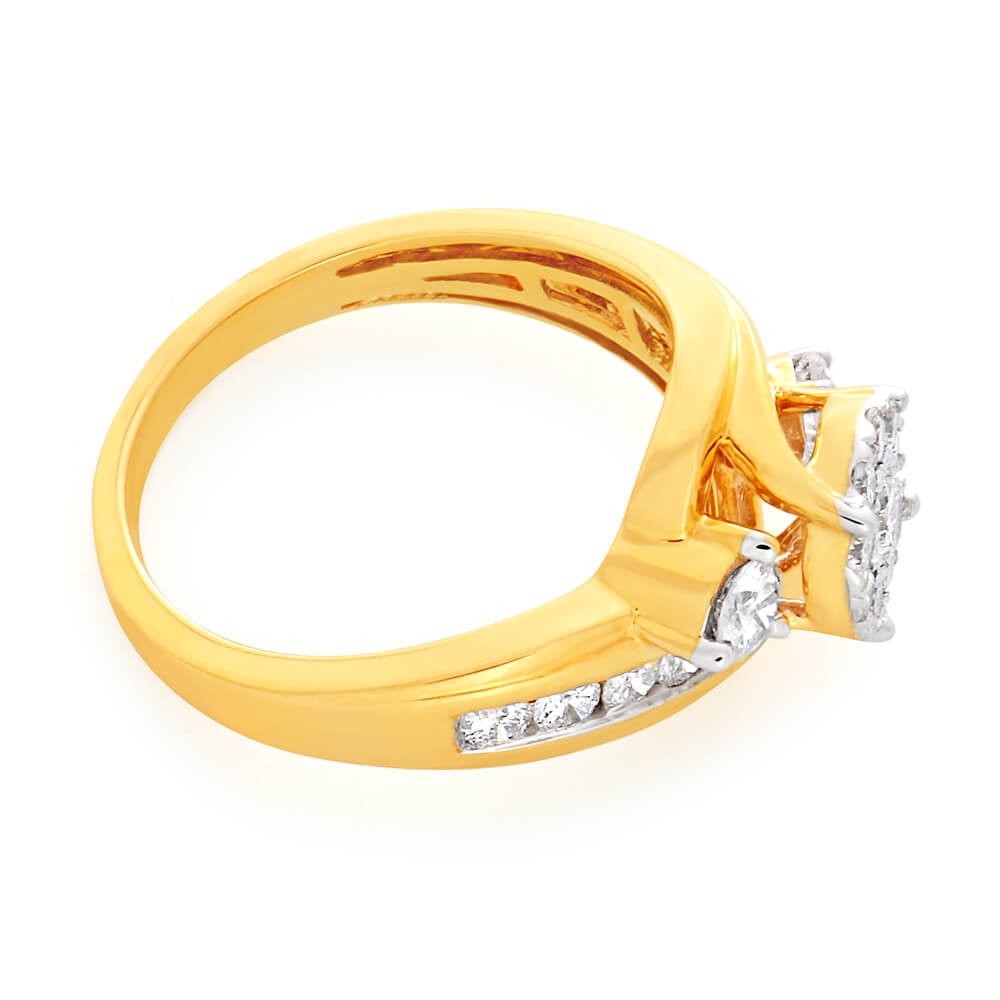 E6_SK 1.00-Carat Brilliant 9Y Shining Gemstone Jewelry