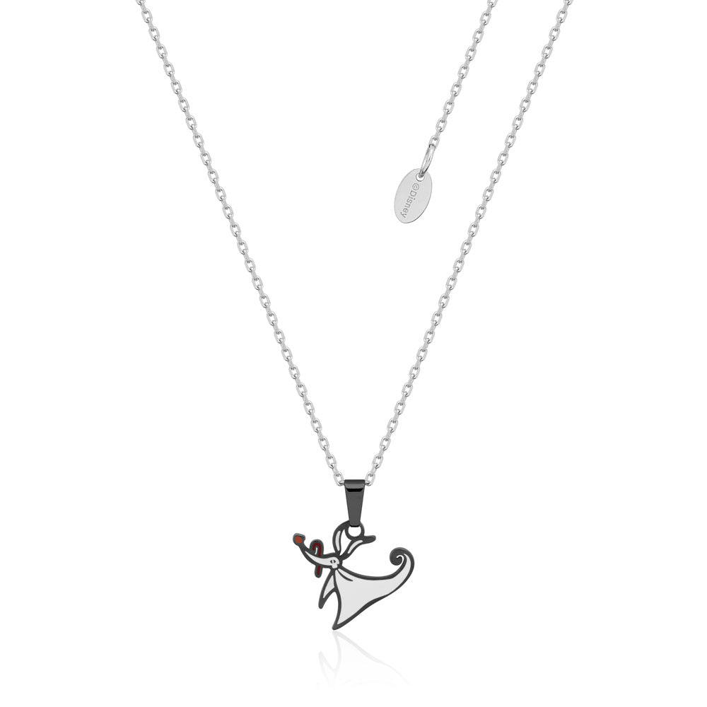 Disney Zero Stainless Steel Pendant Necklace with 40+7cm Adjustable Chain