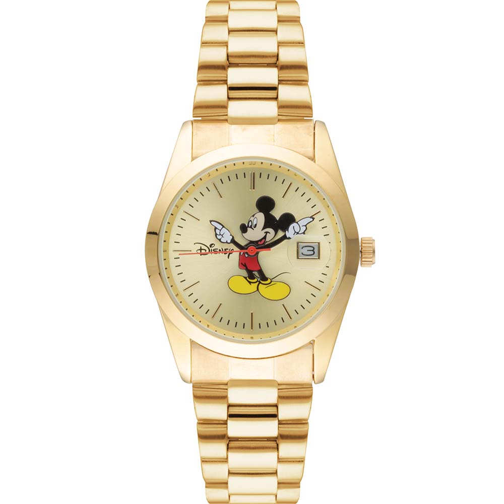 DISNEY TA45703 Gold-Tone Mickey Mouse Stylish Watch