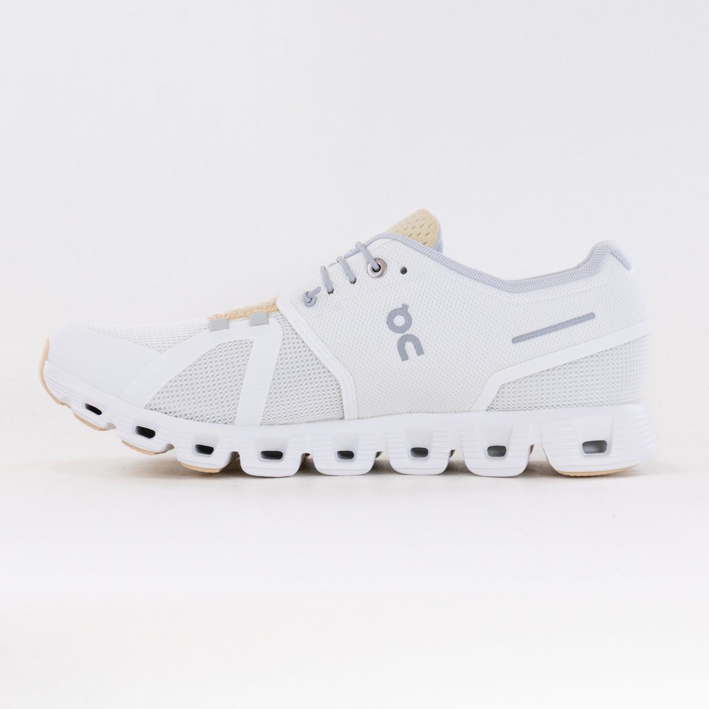 Men's On Cloud 5 Push Running Shoes - Ivory/Savannah, Comfort & Stability