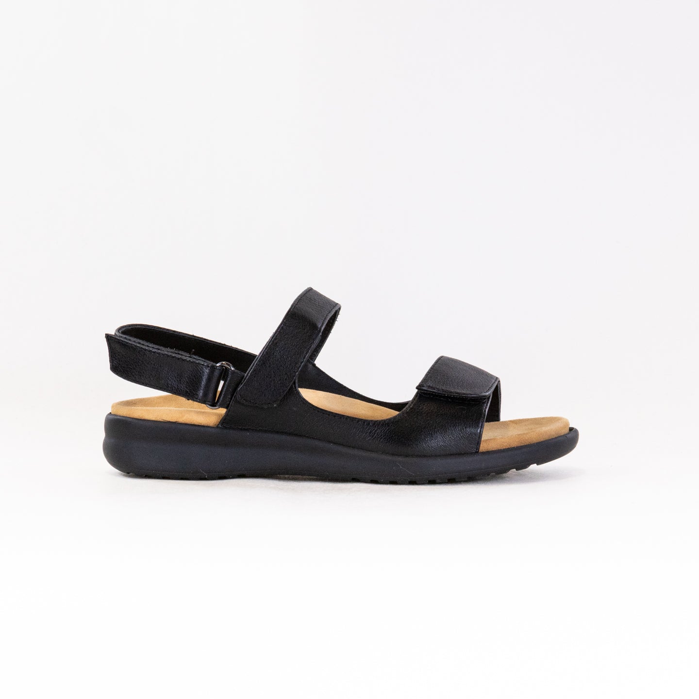 Ziera Women's Benji Sandals - Stylish Black with Black Sole