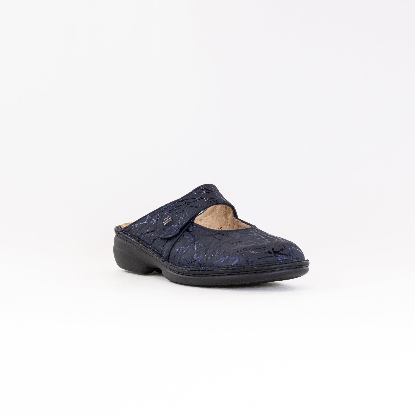 Finn Comfort Women's Luxury Stanford Slip-on Clog in Turtle Marine Color