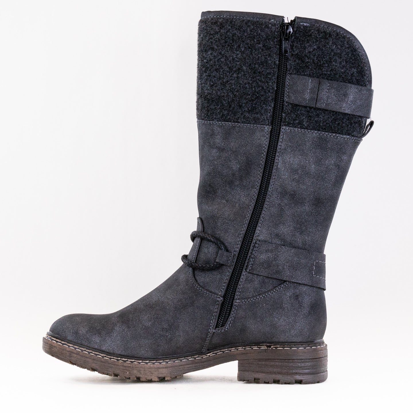 Rieker Women's Dominika 94774 Black Mid - Calf Winter Boots