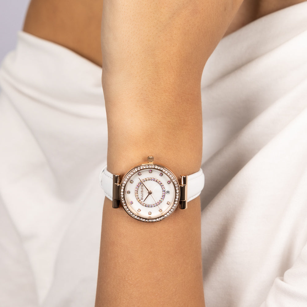 Ellis & Co Pyper Watch with Miyota Date Movement and Leather Strap