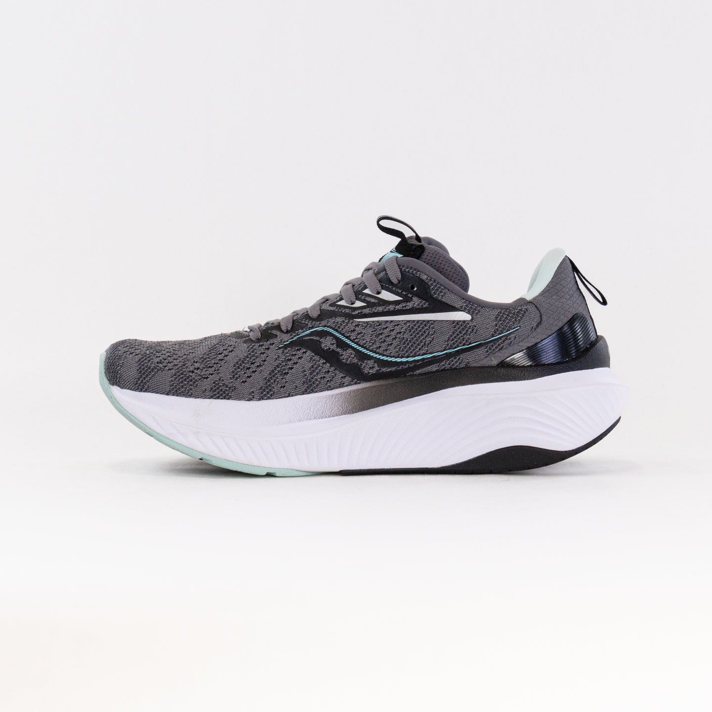 Saucony Women's Echelon 9 Wide Running Shoes in Charcoal/Ice