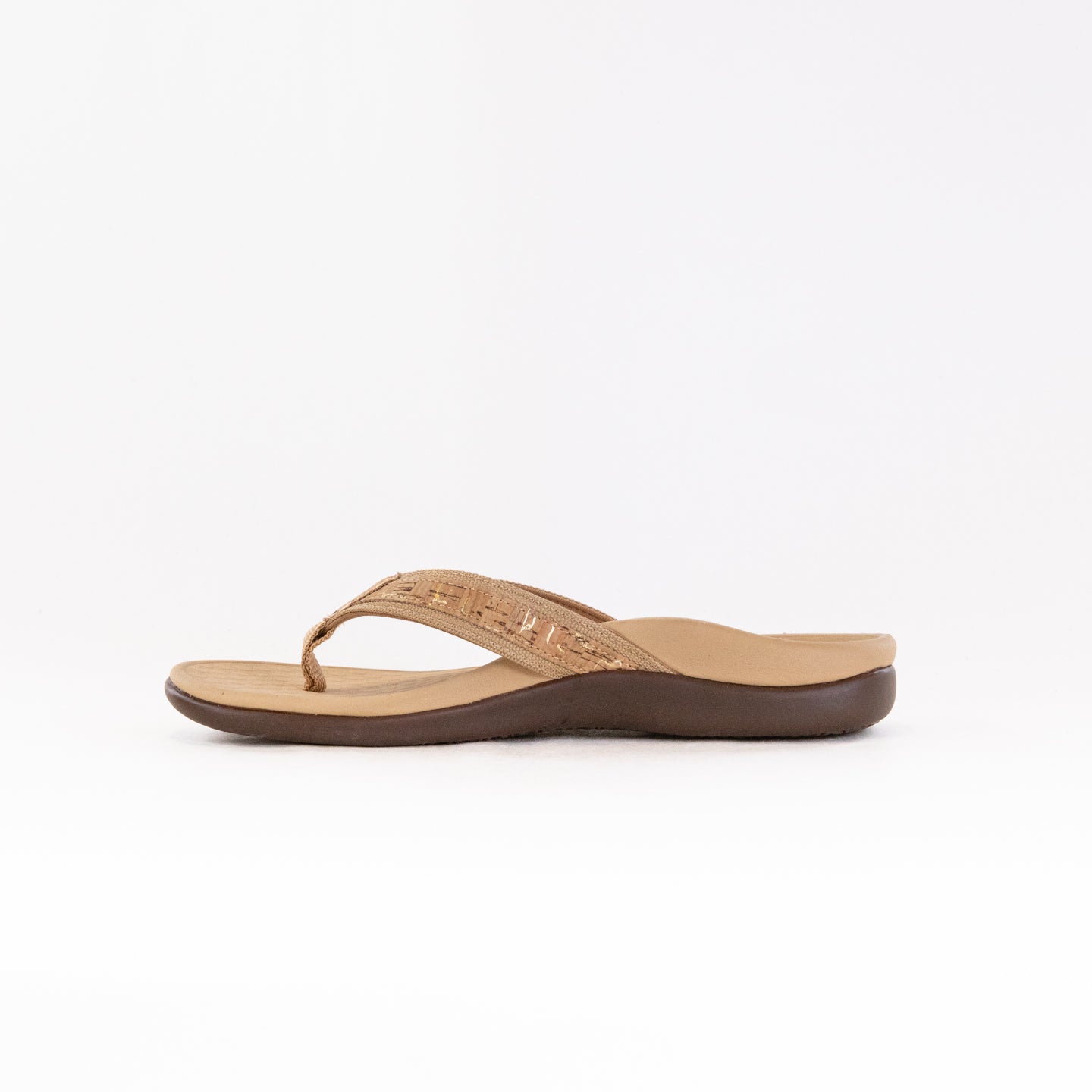 Vionic Women's Tide II Sandals in Gold Cork Color