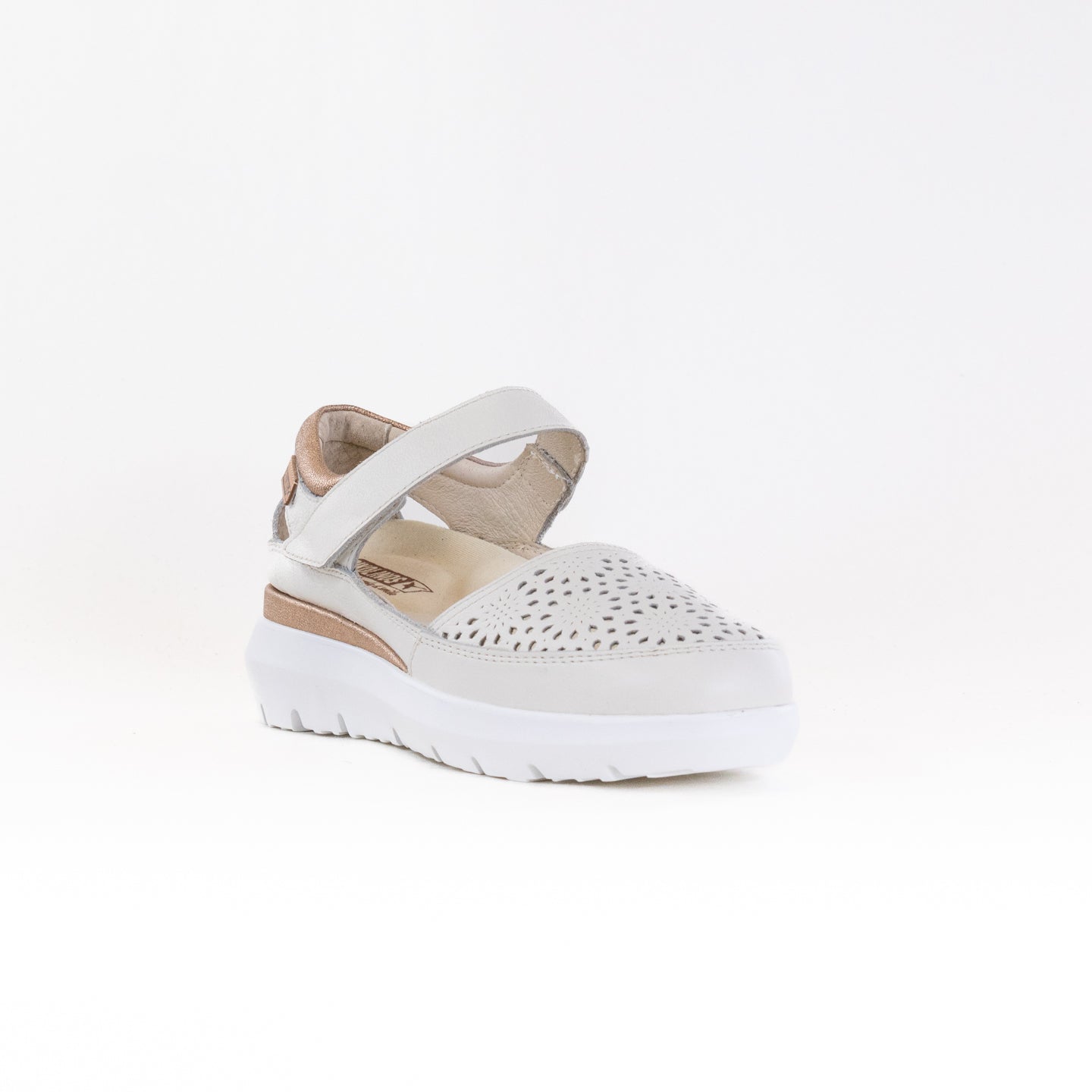 Pikolinos Women's Reuda W2A - 6611C1 Off - White Leather Casual Summer Shoes