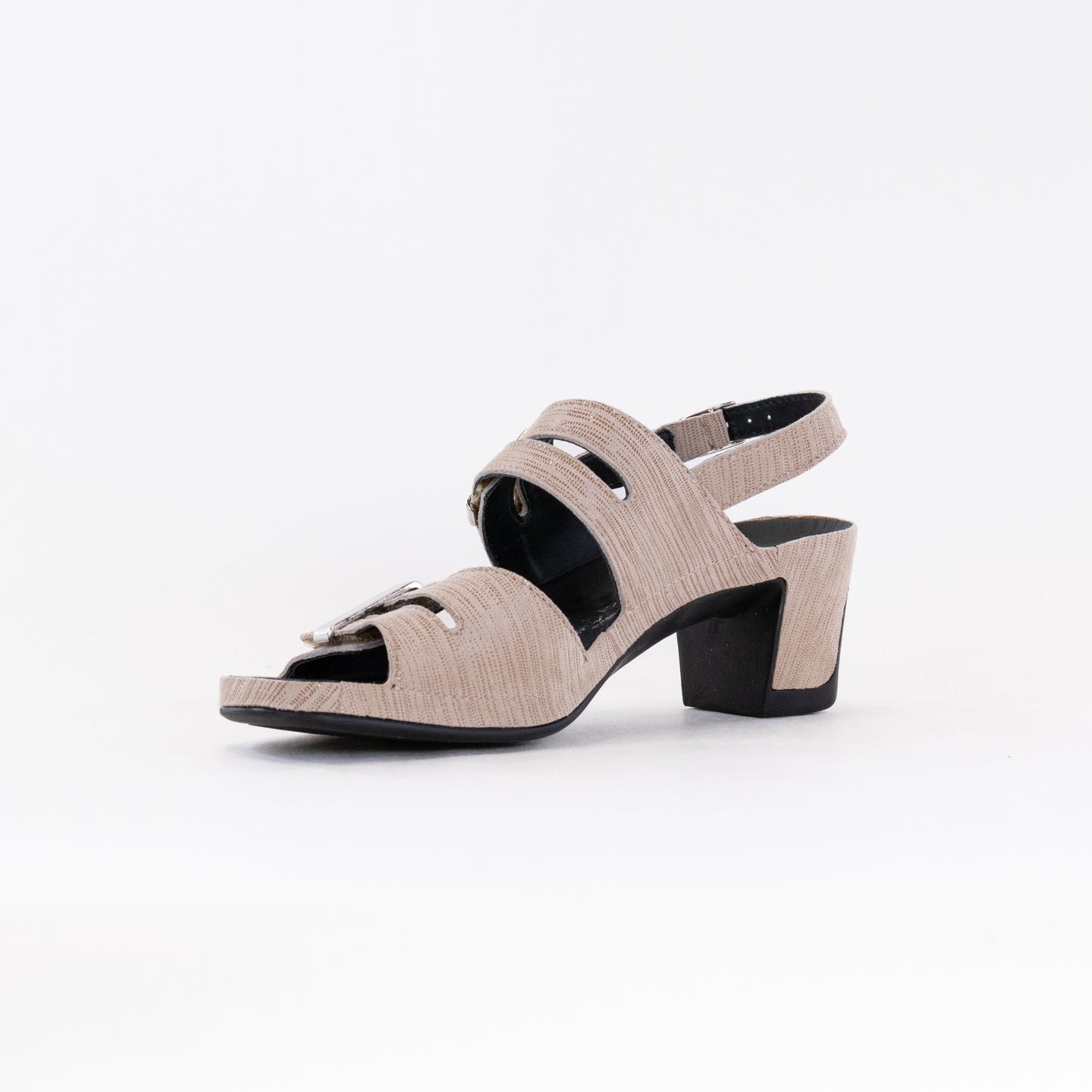 Women's Beige Metallic Vital Joy Comfort Sandals