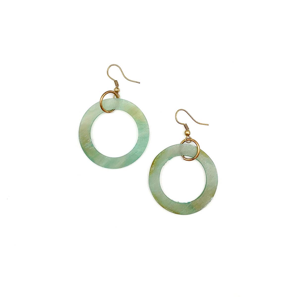 Omala Collection of Exquisite Pastel - Colored Open - Hoop Earrings