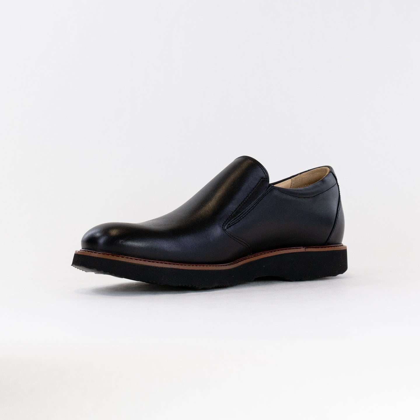 Samuel Hubbard Men's Black Frequent Traveler Stylish Leather Loafers