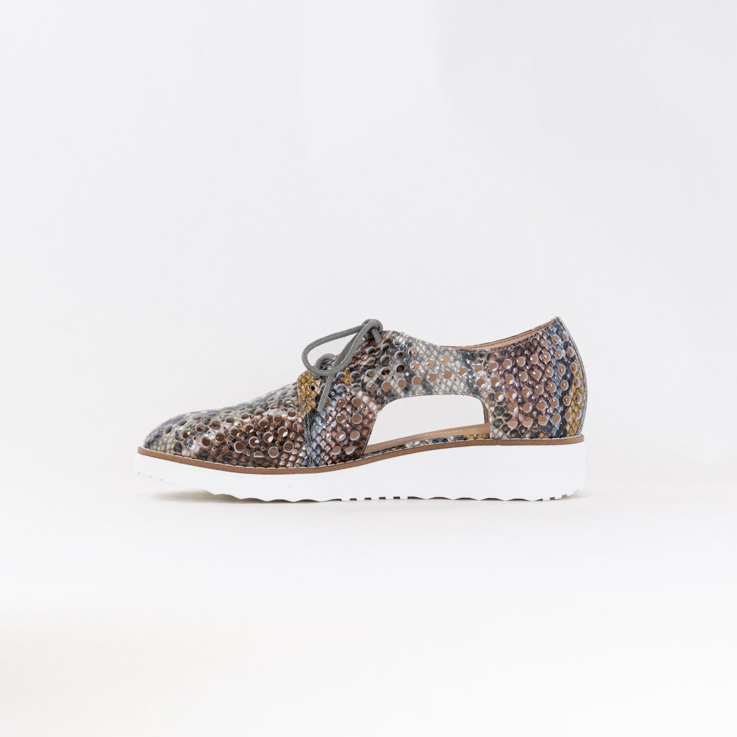 Women's Pink Multi Django And Juliette Onstage Shoes with White Sole Python Design