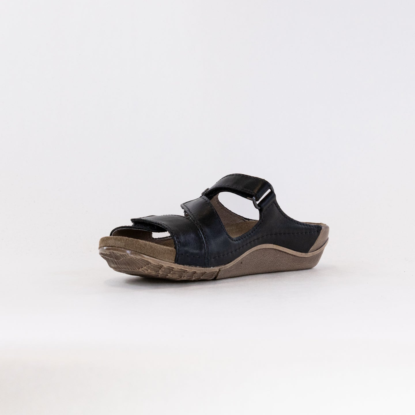 Women's Wolky Jasper - Stylish Black Leather Sandals