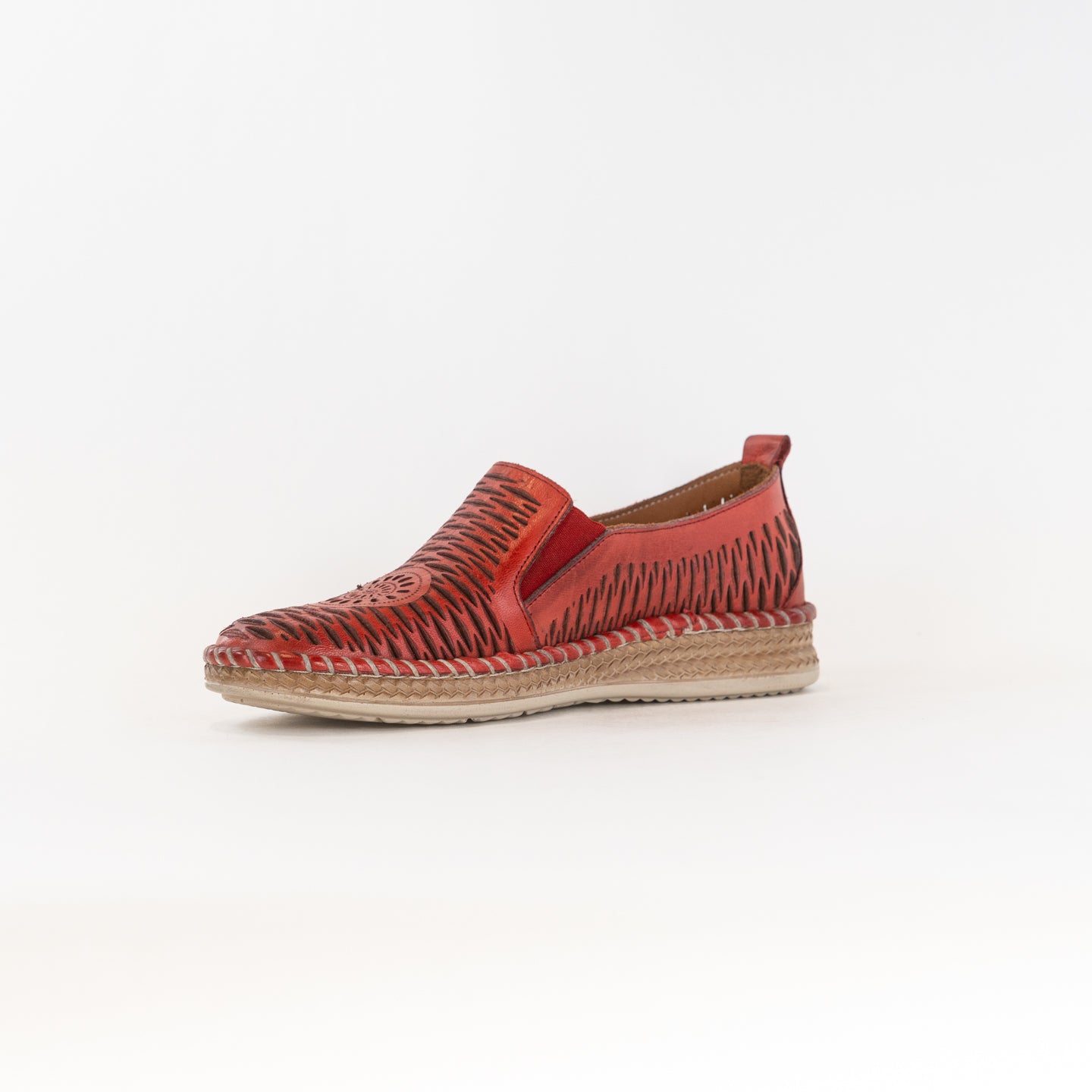 Spring Step Women's Newday Casual Slip-on Shoes in Stunning Red