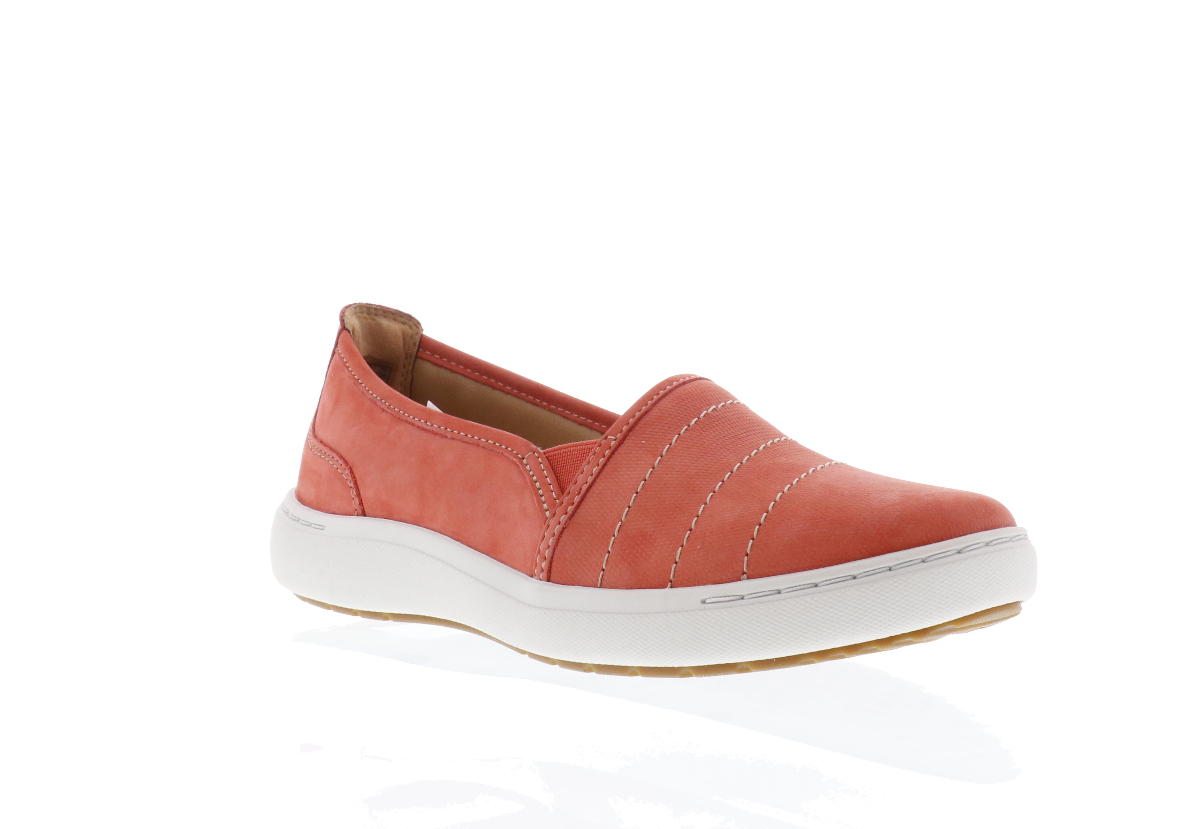 Clarks Women's Casual Grenadine Leather Nalle Violet Slip - on Shoes