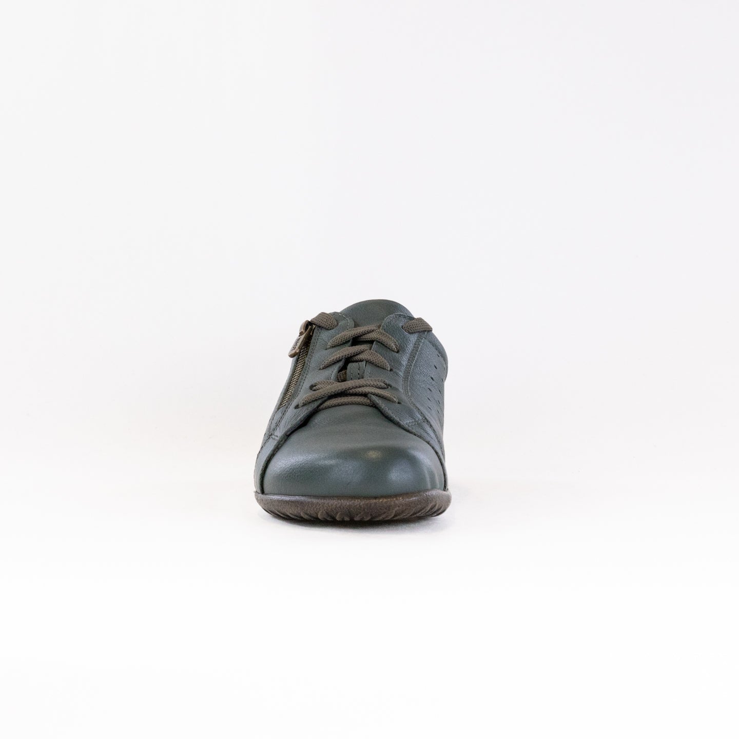 Naot Women's Moko Lace - Up Shoes in Green Leather with Pewter Accents