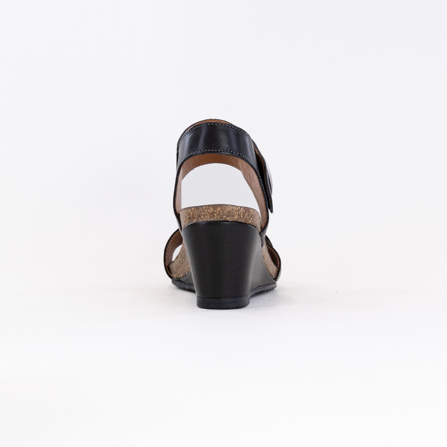 Stylish Women's Taos Black Carousel 3 Wedge Sandals with Arch Support