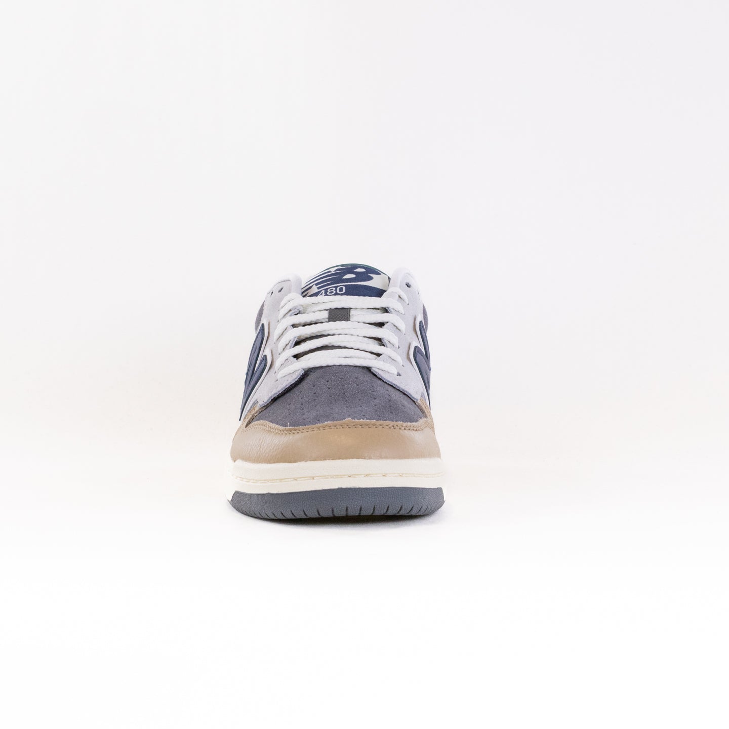 Men's New Balance 480 Running Shoes in Castlerock and Brown Color Scheme