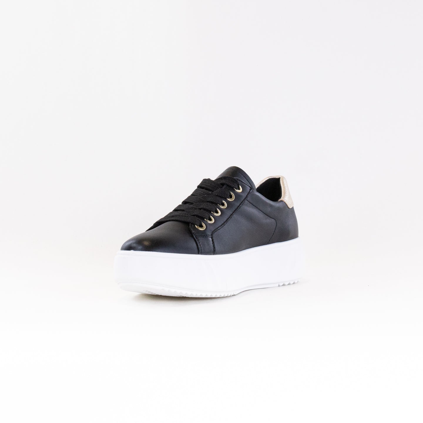 Stylish Black Women's Ara Mikky Platform Sneakers