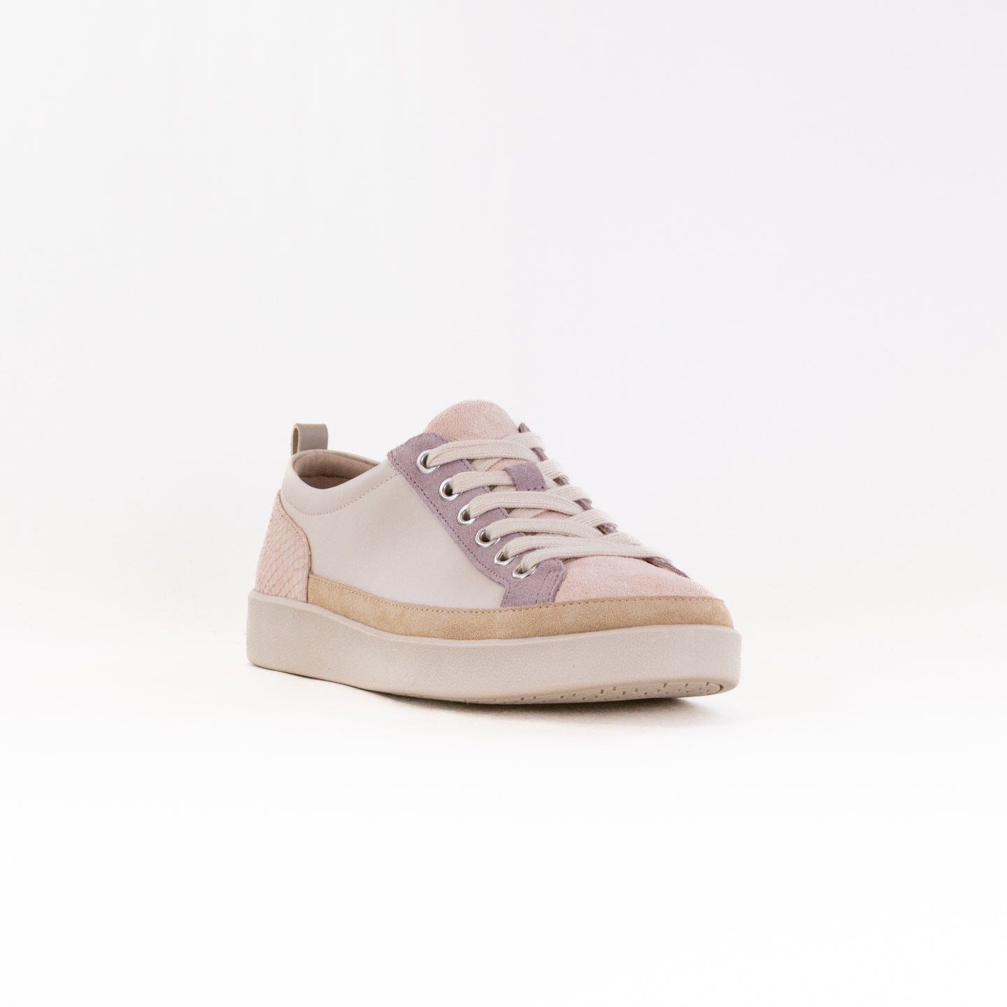Vionic Women's Winny Casual Lace - Up Shoes in Parchment - Colored Leather