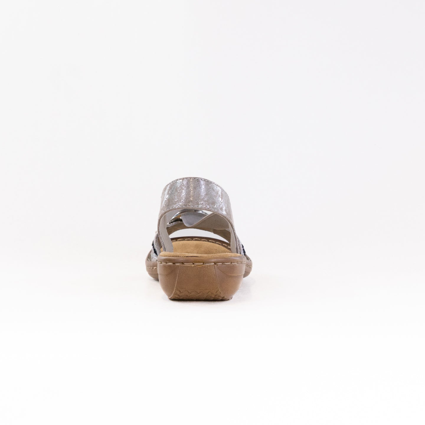 Women's Rieker 608B4 Metallic Classic Strap Sandals for Ultimate Comfort