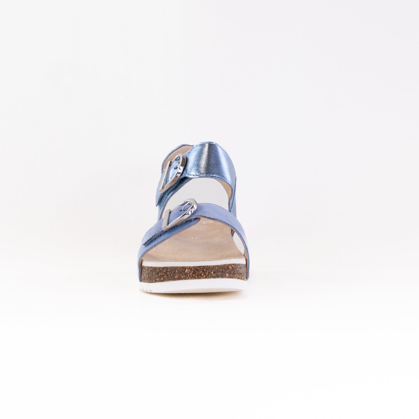 ARA Norderney Women's Elegant Sandals in Azure Blue Suede